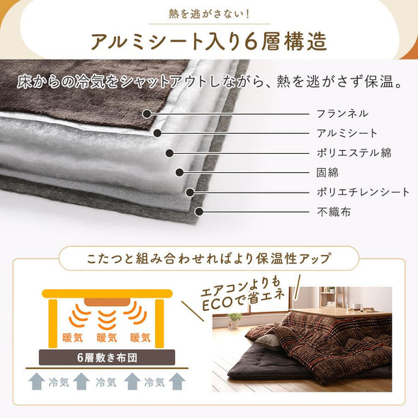 6層敷布団　こたつ