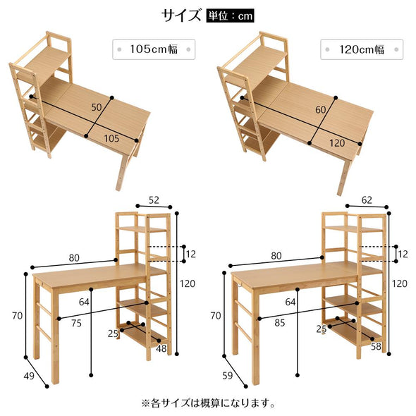 サイズ　デスク